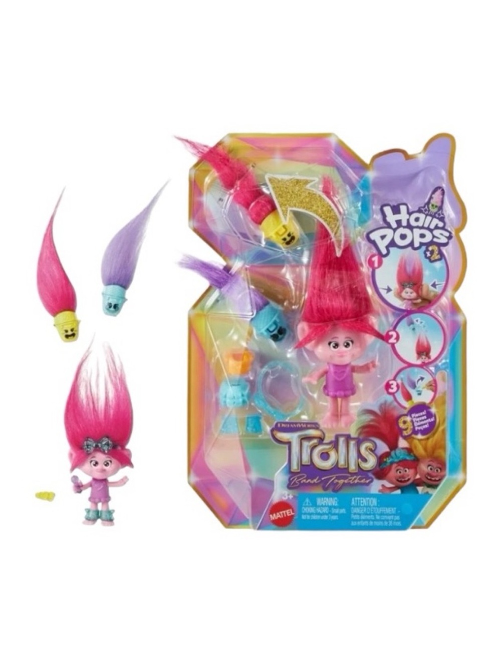 Trolls Band Together Queen Poppy Hair Pop And Accessories